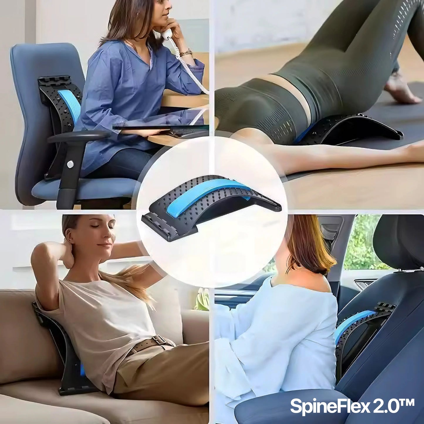 SpineFlex 2.0 | Back Pain Relief | Back Stretcher