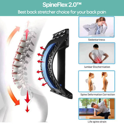 SpineFlex 2.0 | Back Pain Relief | Back Stretcher