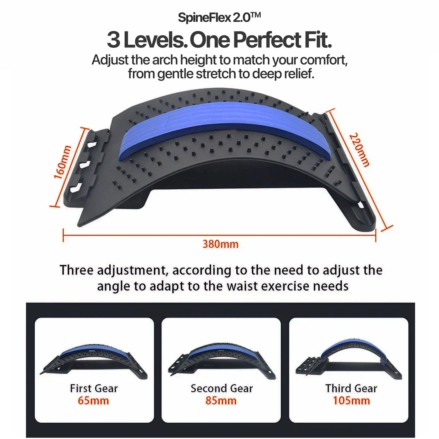 SpineFlex 2.0 | Back Pain Relief | Back Stretcher