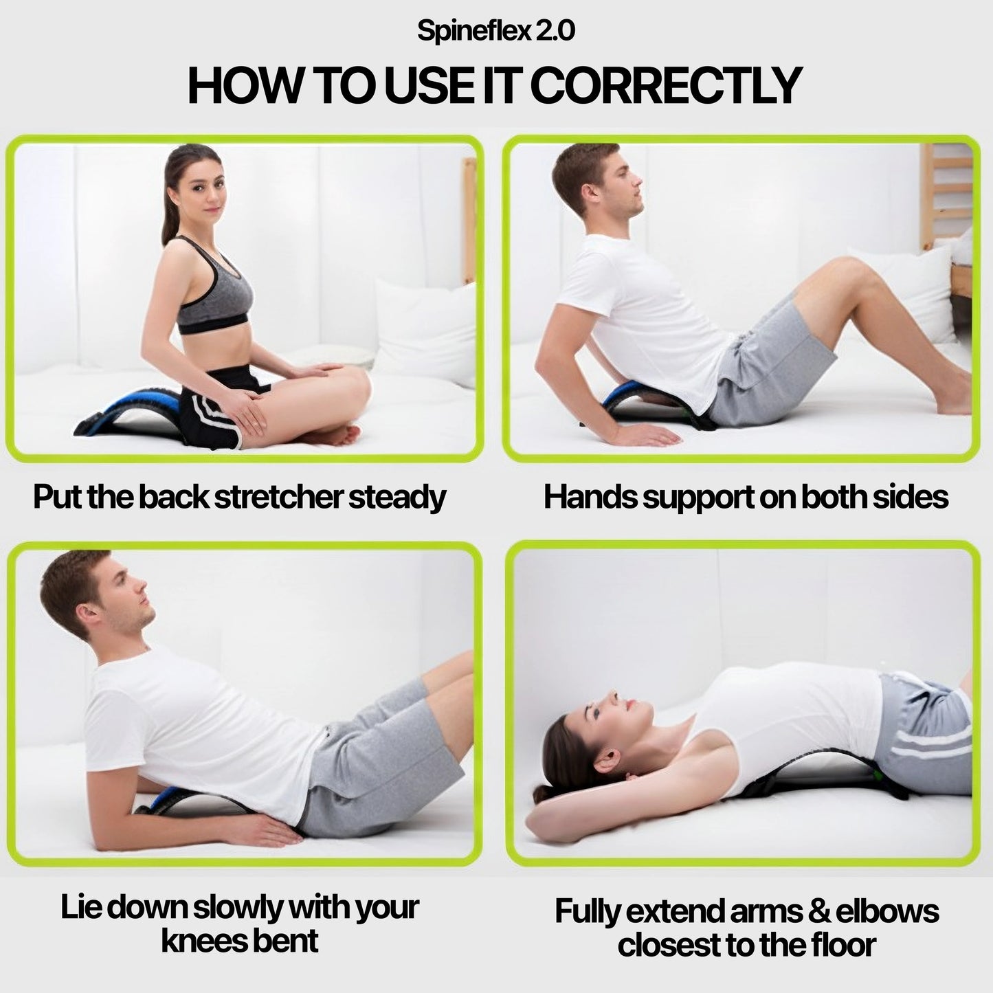 SpineFlex 2.0 | Back Pain Relief | Back Stretcher